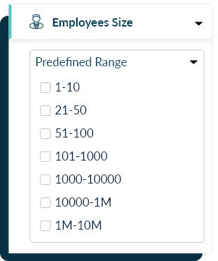 employee size filter