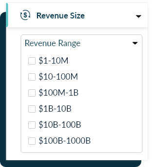 revenu size filter