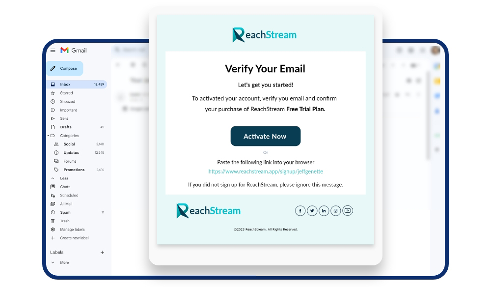 Verify-Email Address on ReachStream